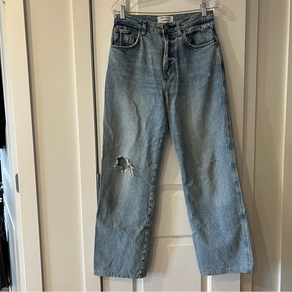 REFORMATION Val 90s Mid Rise Straight Jeans